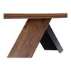 Axio Dining Table Brown, by Moe's Home, 80" width x 29.5" height x 40" depth thumbnail 6