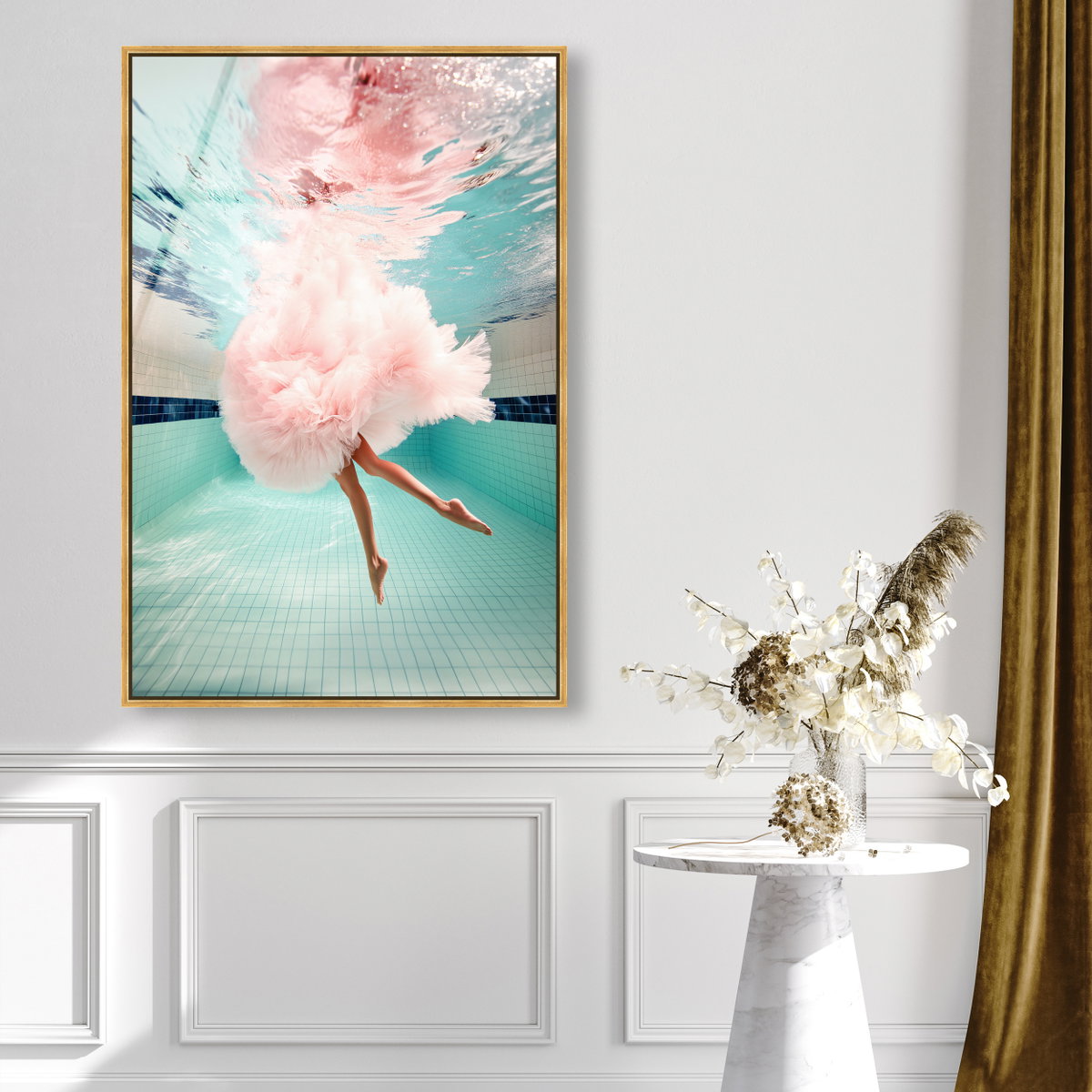Aquatic Ballerina I (No Embellishment), Art by Oliver Gal,  30x45 View 3