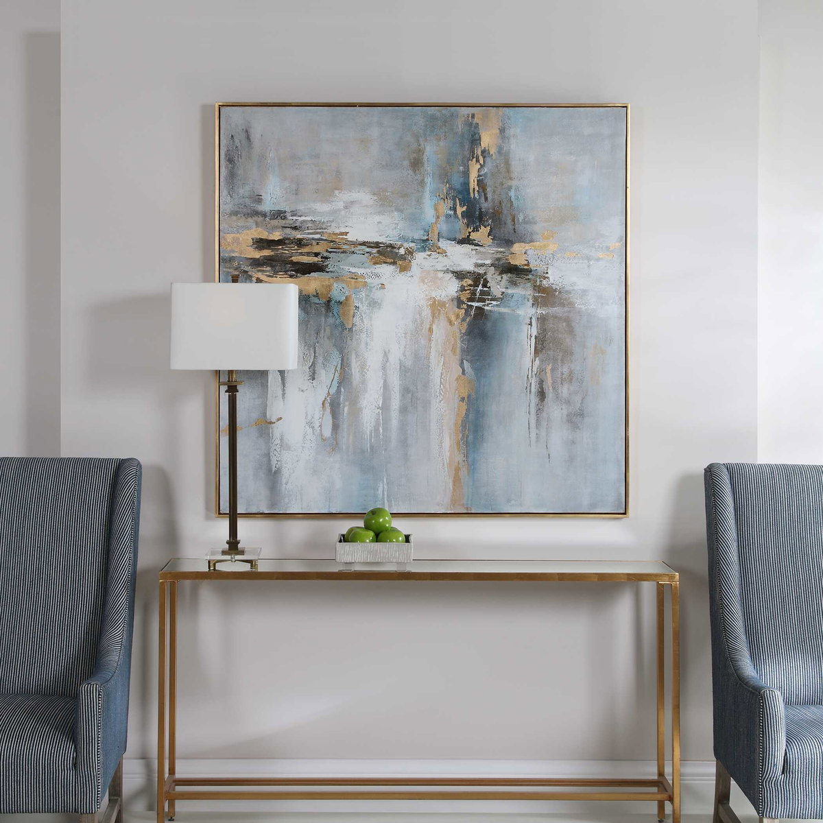 Road Less Traveled Abstract Art, by Uttermost, 4'3" width x 4'3" height x 1.7" depth View 4