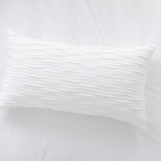 Online Designer Bedroom Belamy King White Pleated Sham