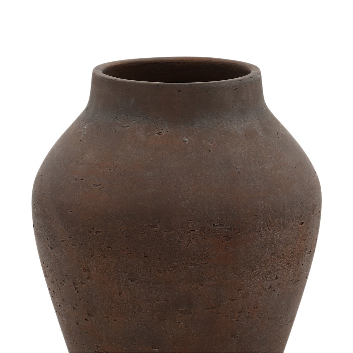 Faustus Vase Brown Medium, Decor by Dovetail, 11" width x 13.4" height x 11" diameter x 11" depth View 2