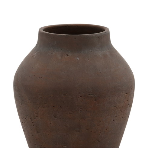 Faustus Vase Brown Medium