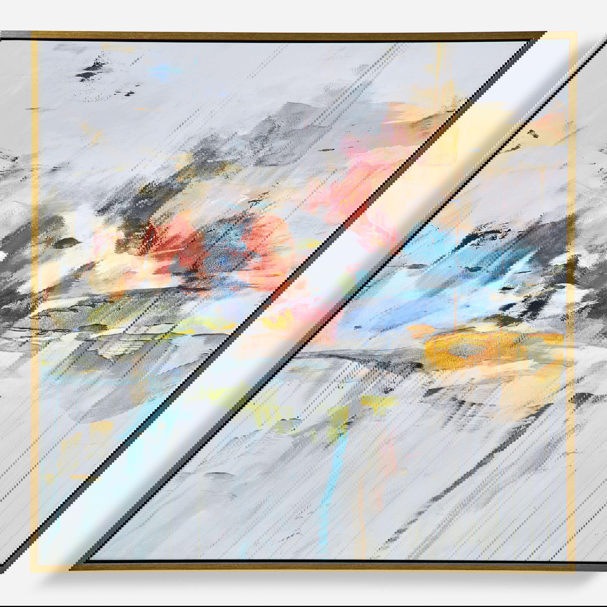 Dream State Framed Abstract Art, Painting by Uttermost, 41.5" width x 41.5" height x 2" depth View 1