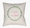 Stay Awhile Accent Pillow, Decorative Pillow by Surya, 18" length x 18" width thumbnail