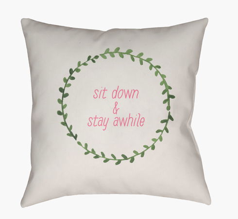 Stay Awhile Accent Pillow