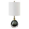 Enigma Teal Blue Glass Buffet Lamp thumbnail 4