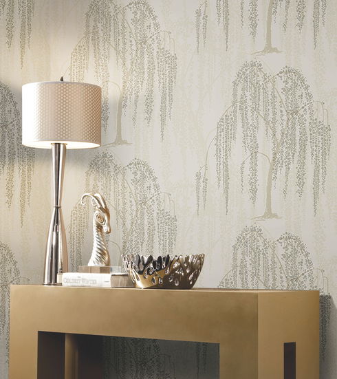 Willow Glow Light Taupe Wallpaper