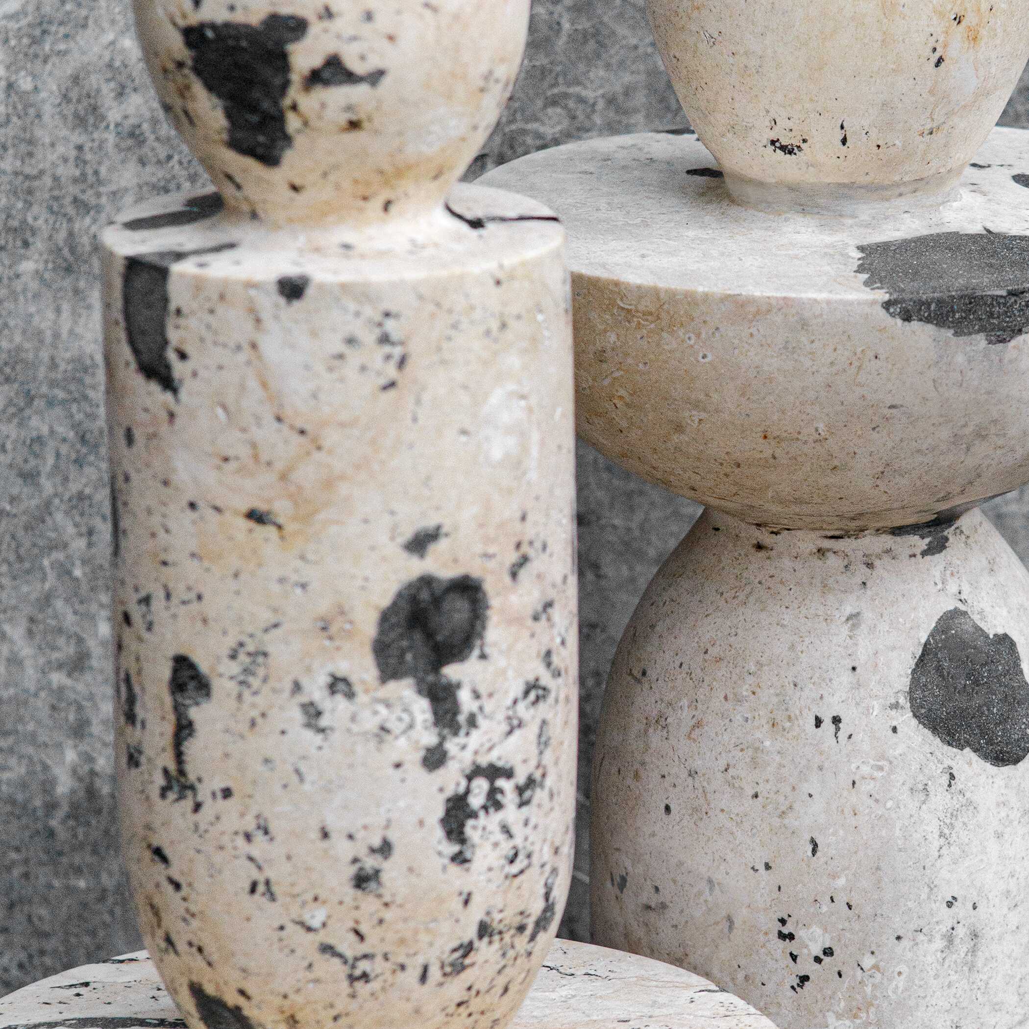 Nouveau Tower Sculptures Set/2, Decorative by Uttermost, 6.5" width x 22" height x 6.5" depth View 6