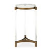 Pereira Round Acrylic Accent Table, Side & End Table by Uttermost, 13.12" width x 24.87" height x 13.12" depth thumbnail 1