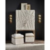 Melange Square Pouf, Ottoman by Hooker Furniture, 20" width x 19" height x 20" depth thumbnail 6