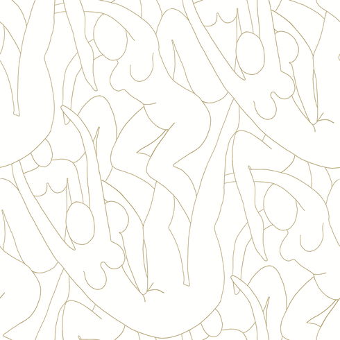 Head over Heels Gold Metallic Peel & Stick Wallpaper