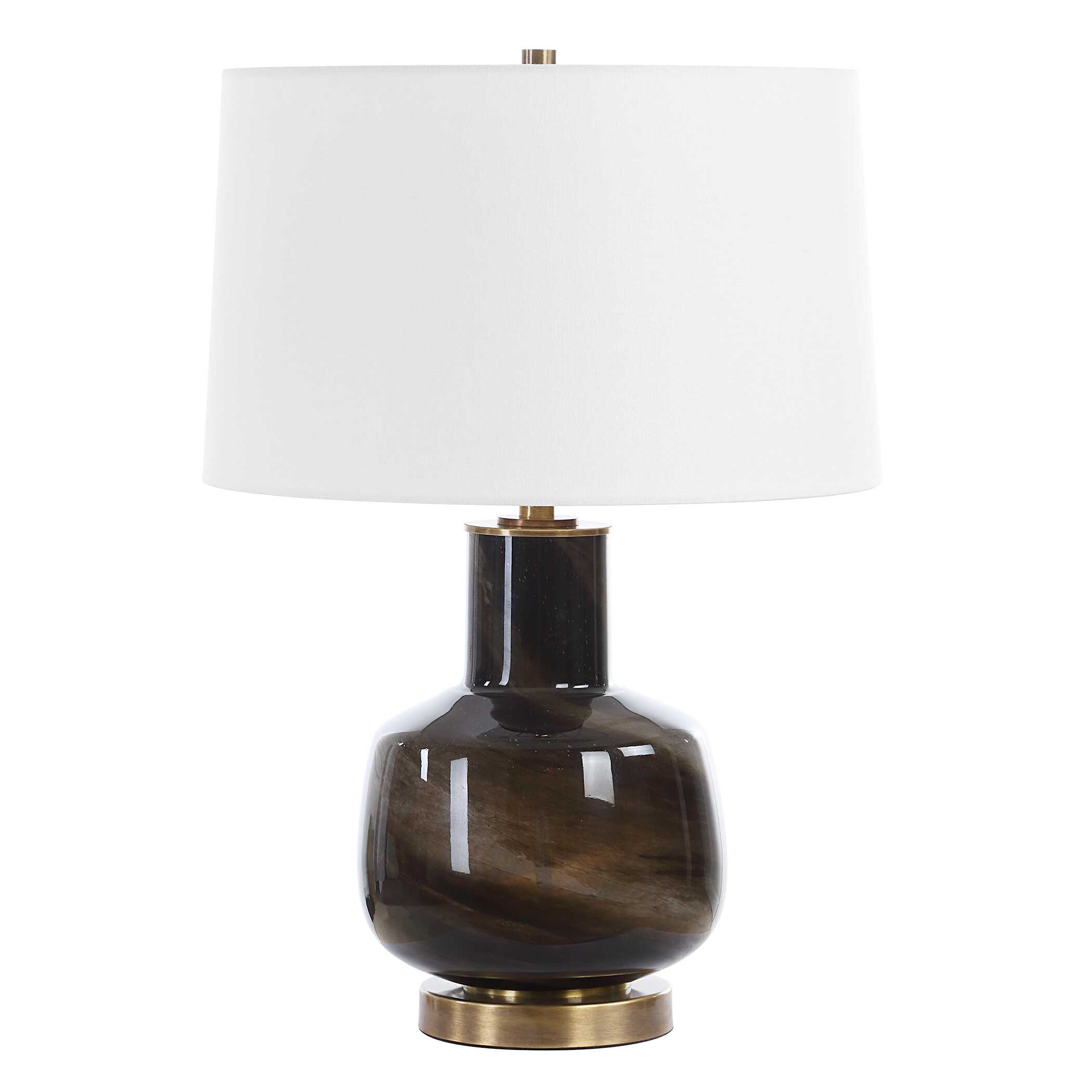 Buchanan Charcoal Table Lamp, by Uttermost, 16" width x 23.5" height x 16" depth View 5