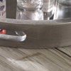 Bechet Round Silver Tray, Decorative Tray by Uttermost, 22.12" width x 2.37" height x 22.12" depth thumbnail 3