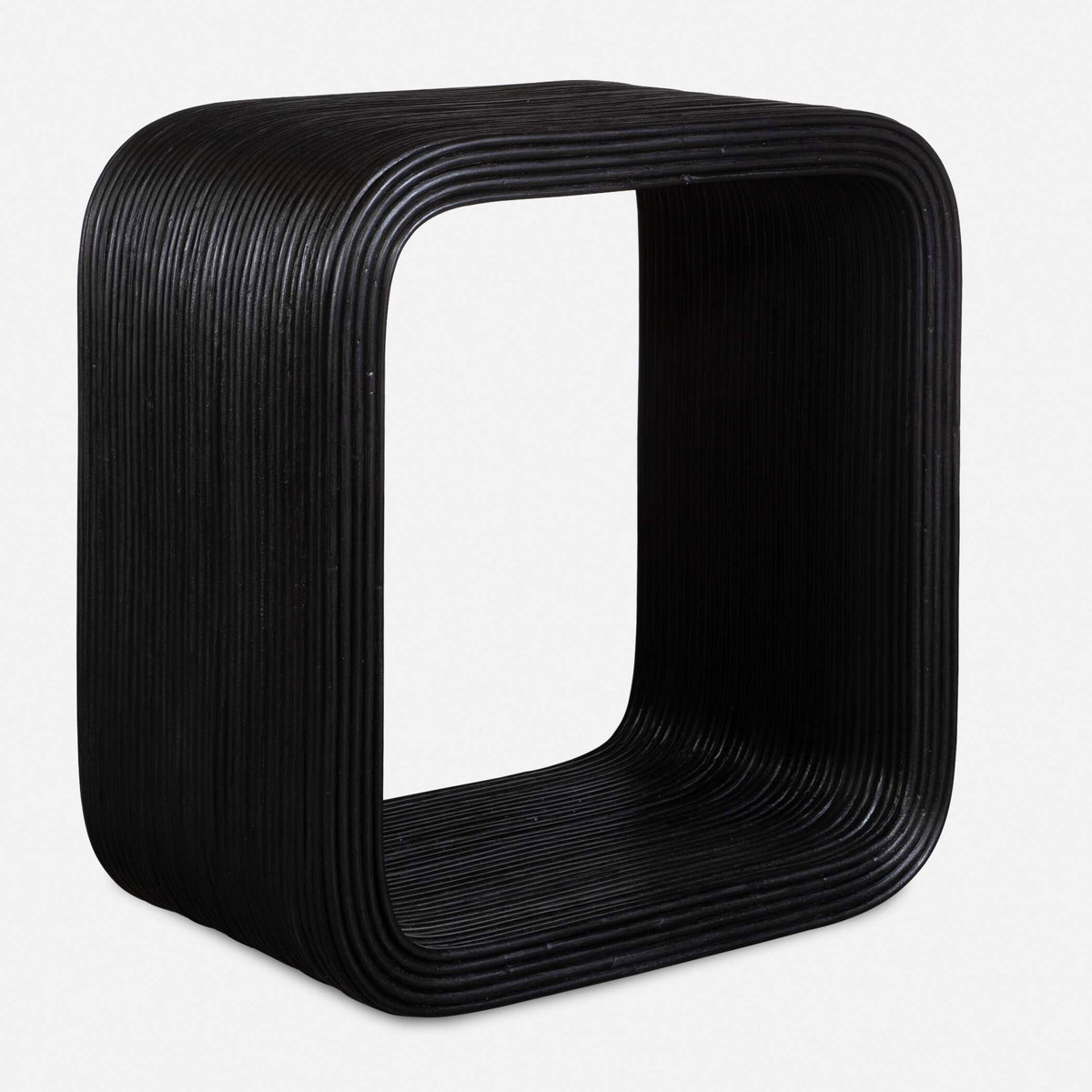 Compton Rattan Side Table, Side & End Table by Uttermost, 23.5" width x 25" height x 13.5" depth View 5