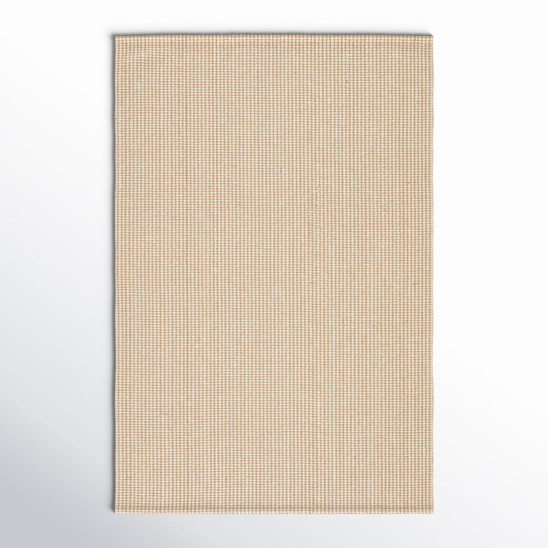 Handmade Handwoven Cream Area Rug large image 