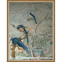 Online Designer Combined Living/Dining Chinoserie Giclee Print