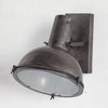 Taza 10.3x12 Gray Metal Dome Shade Wall Sconce, by Mercana, 10.25" length x 12" width x 12" height thumbnail 4