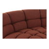 Roman L-shaped Sectional Rust, Sectional Sofa by Moe's Home, 118" width x 26.5" height x 118" depth thumbnail 7