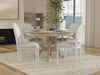 Hugo Oval Side Chair, Cortina White, Dining Chair by Sarreid, 45659" length x 23" width x 38" height thumbnail 14