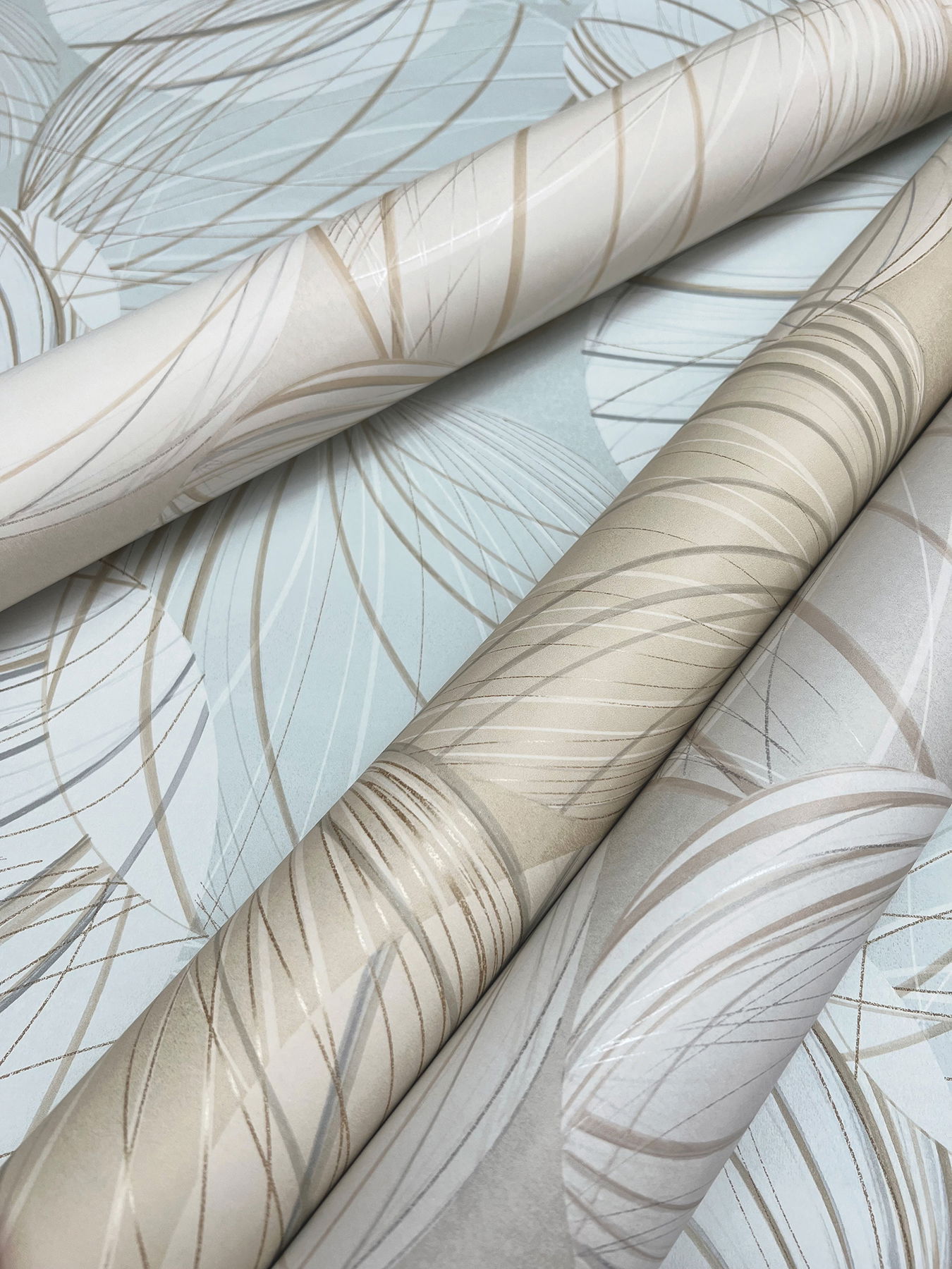 Floating Lanterns Taupe Wallpaper large image 