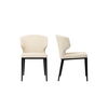 Delaney Dining Chair Warm Beige-set Of Two, by Moe's Home, 20.1" width x 30.7" height x 21.7" depth thumbnail 3