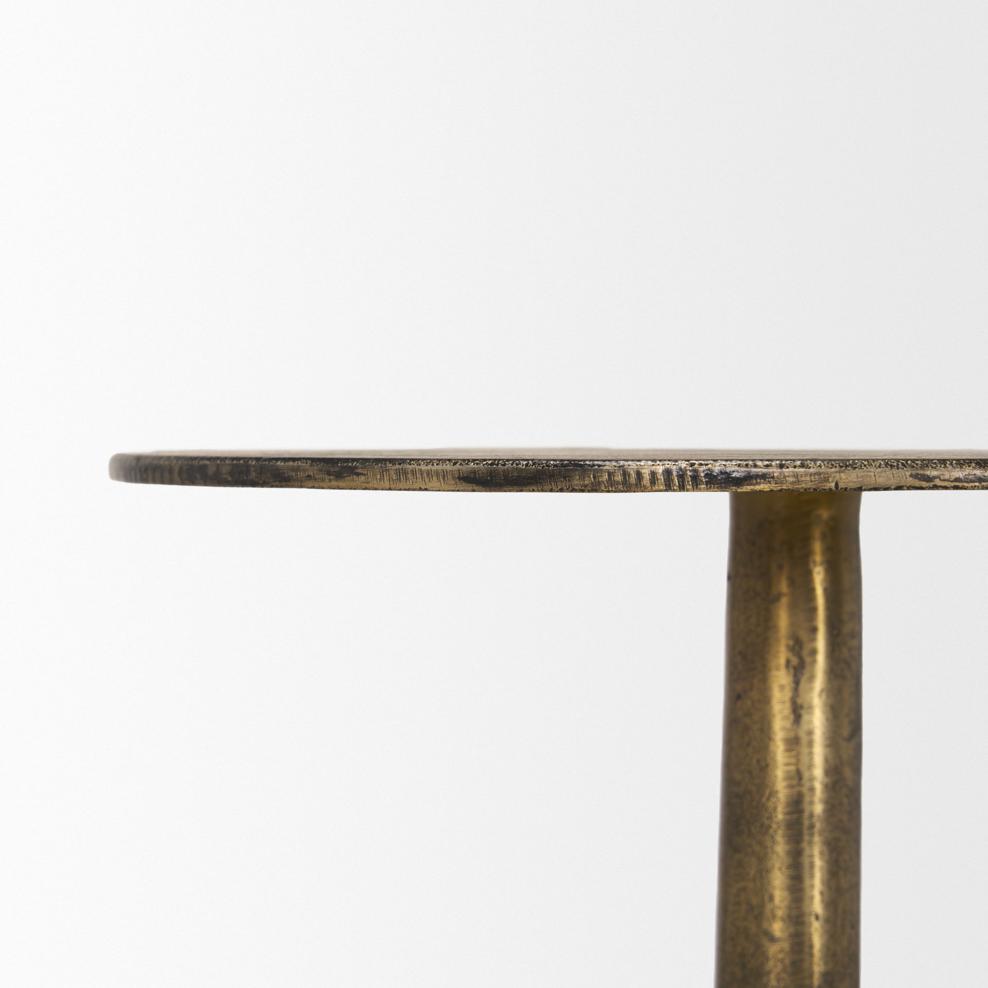 Risha Small Gold Metal Accent Table large image 