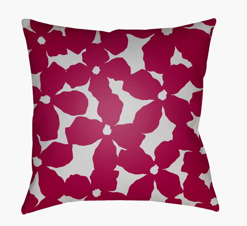 Moody Floral Accent Pillow