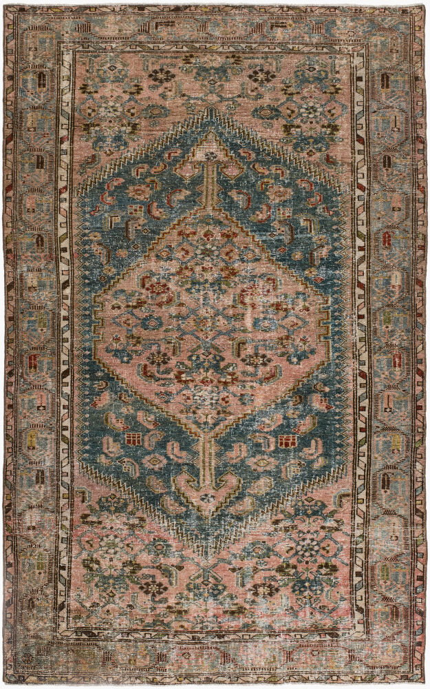 Antique One of a Kind Handmade Rug, by Surya, 6'10" length x 4'2" width