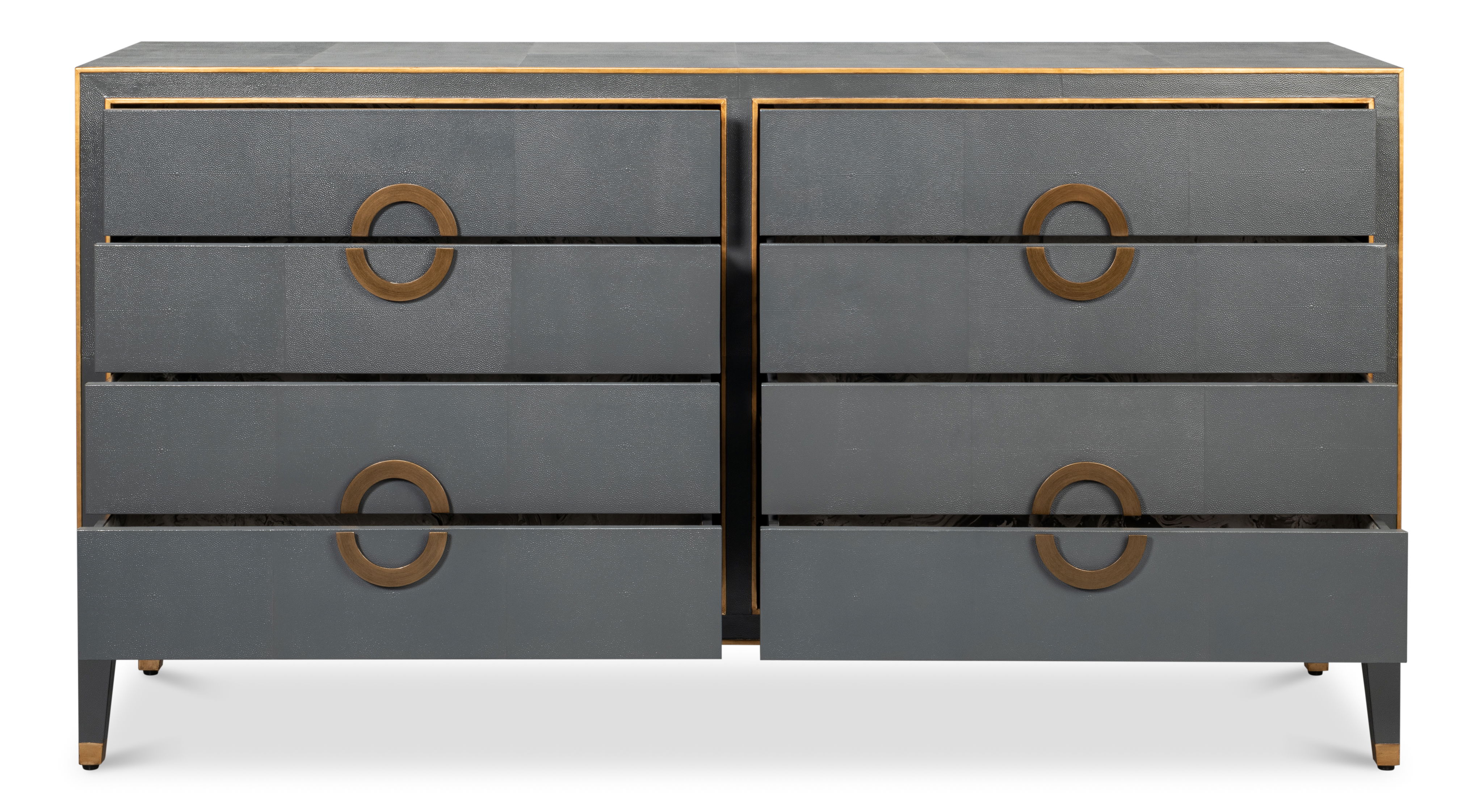 Gabriella Chest Of Drawers, Quiet Shade, Cabinets & Chest by Sarreid, 76" length x 22" width x 40" height View 9
