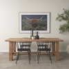 Colin Curved Back Dining Side Chair | Black Metal, Dining Chair by Mercana, 21.26" length x 21.26" width x 30.32" height thumbnail 4