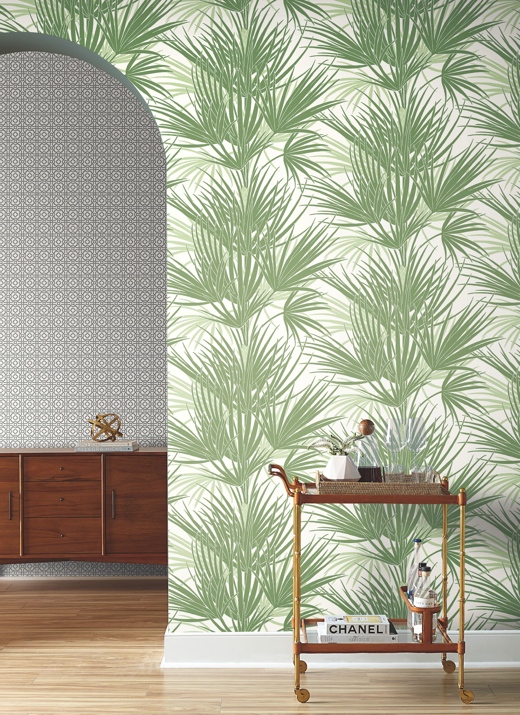 Palmetto Green Wallpaper large image 