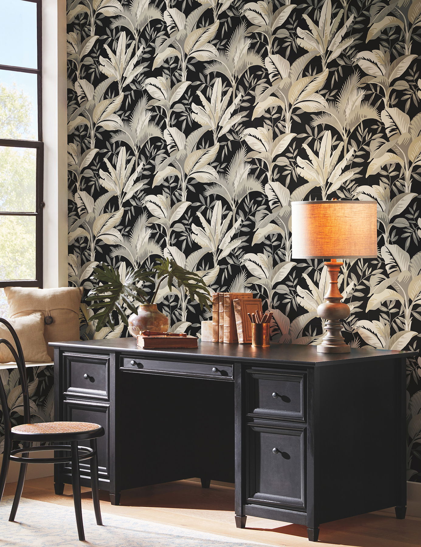 Summerhouse Midnight Wallpaper large image 