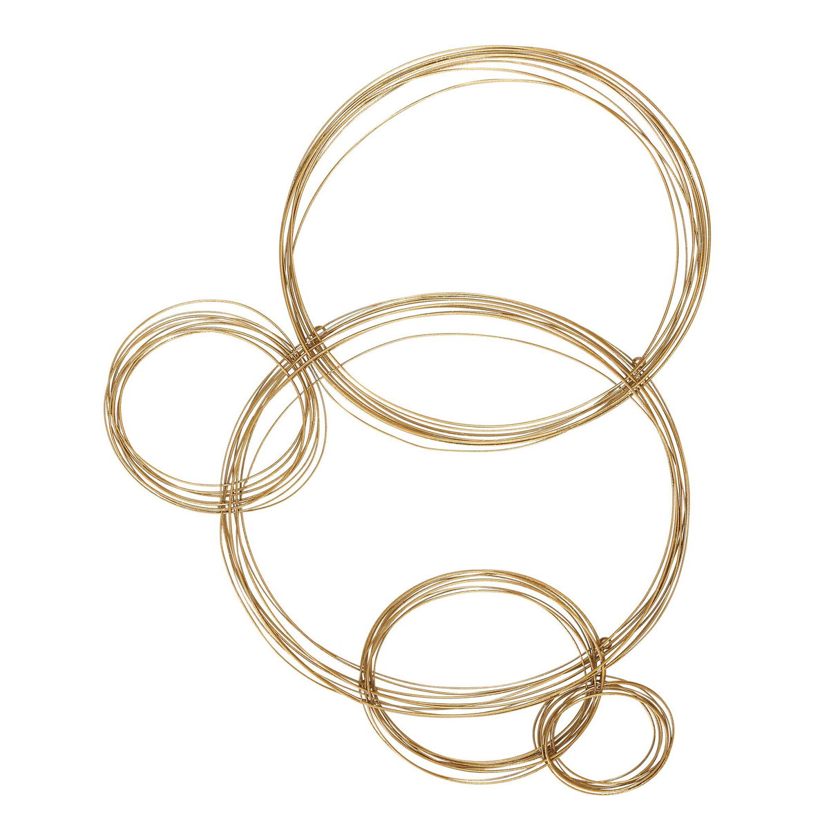 Golden Bubbles Metal Wall Decor, Art by Uttermost, 24.75" width x 34.25" height x 1.13" depth View 5