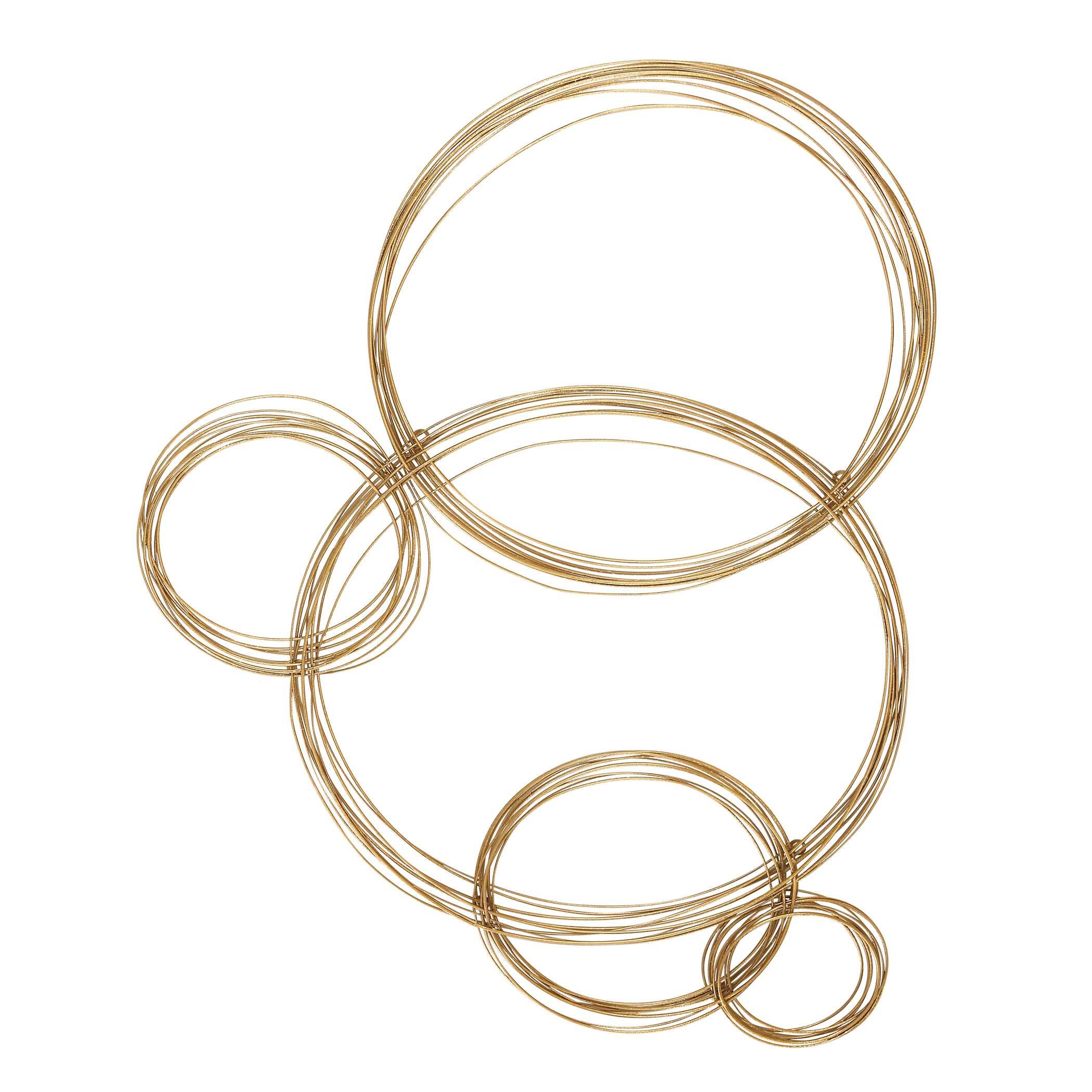Golden Bubbles Metal Wall Decor large image 