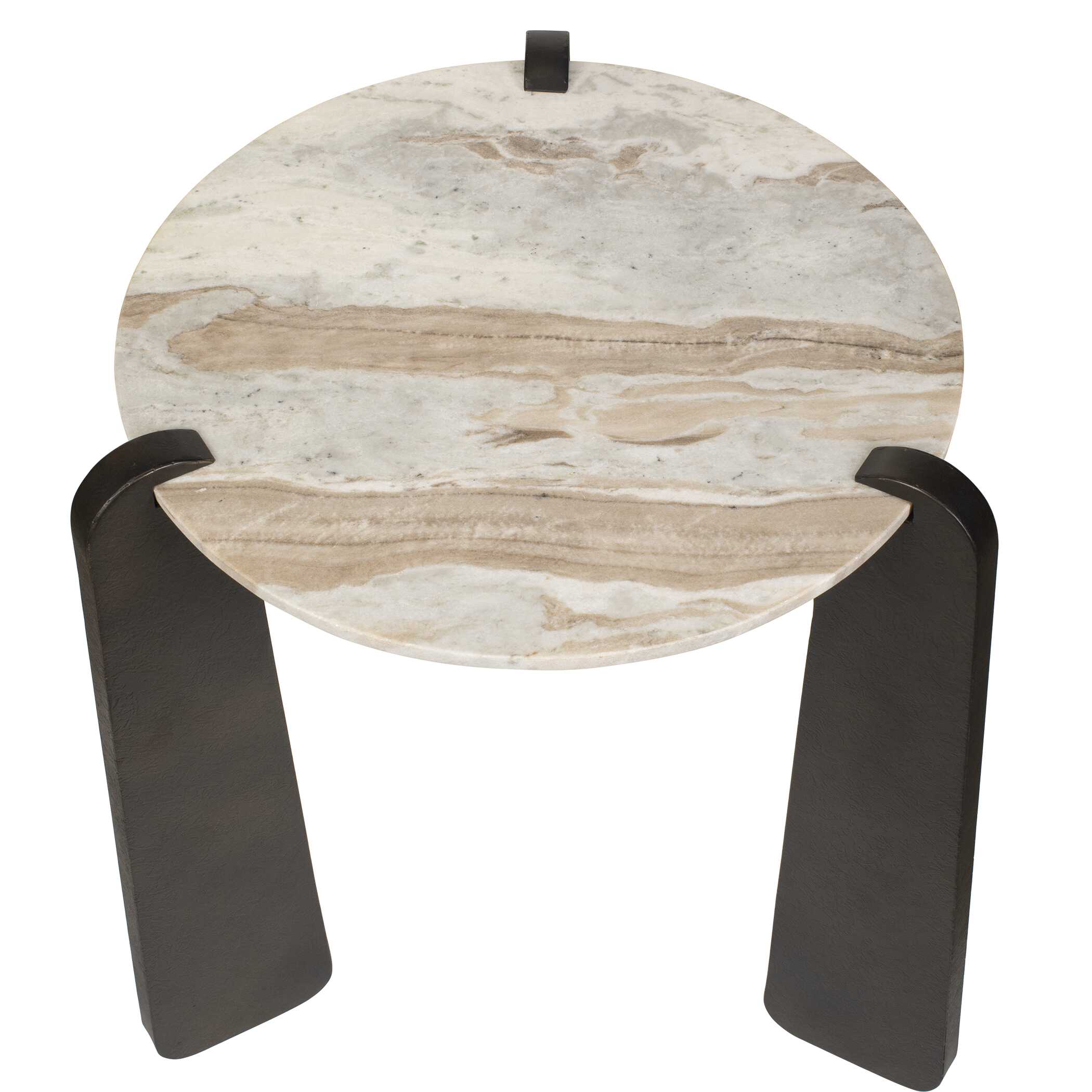 Talud Modern Marble Side Table, Furniture by Uttermost, 24" width x 24" height x 24" depth View 3