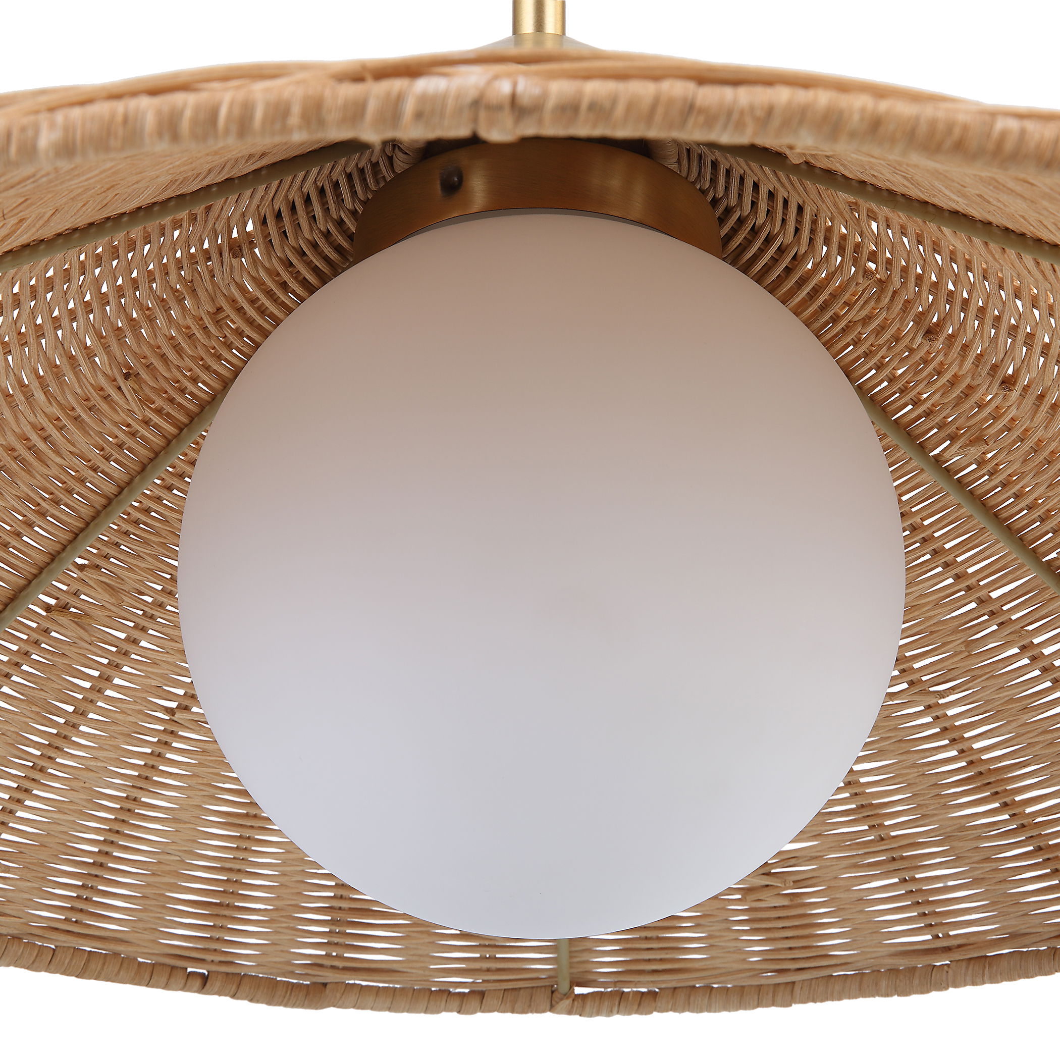 Phuvinh 1 Light Rattan Shade Pendant large image 