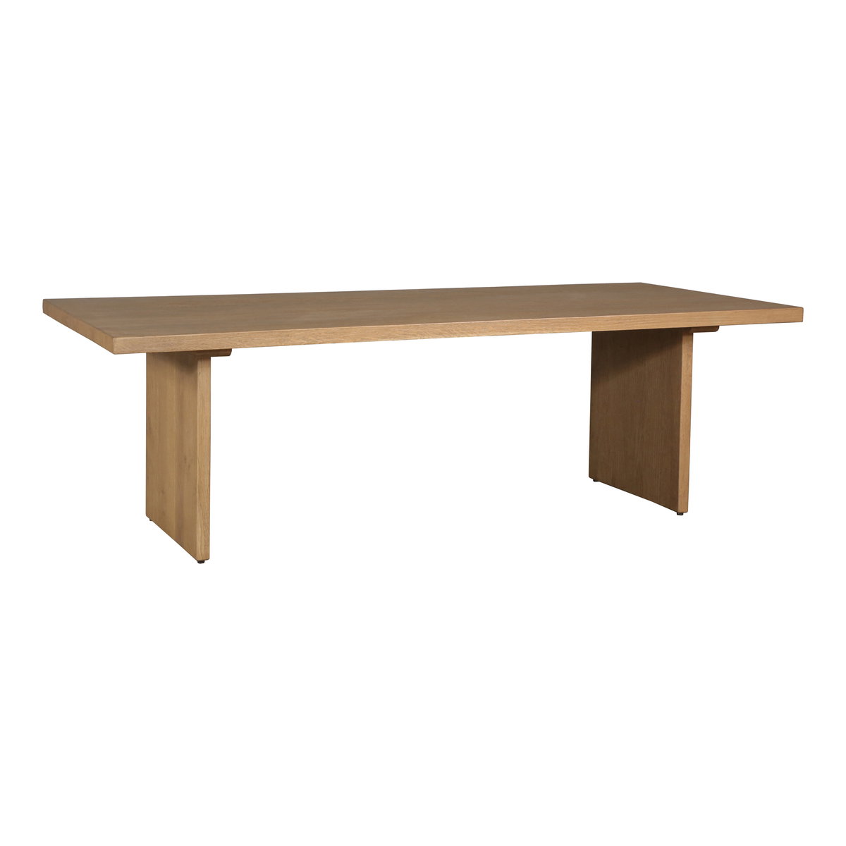 Koshi Dining Table Sandblasted Amber Oak, by Moe's Home, 96" width x 30" height x 40" depth View 2
