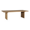 Koshi Dining Table Sandblasted Amber Oak, by Moe's Home, 96" width x 30" height x 40" depth thumbnail 2