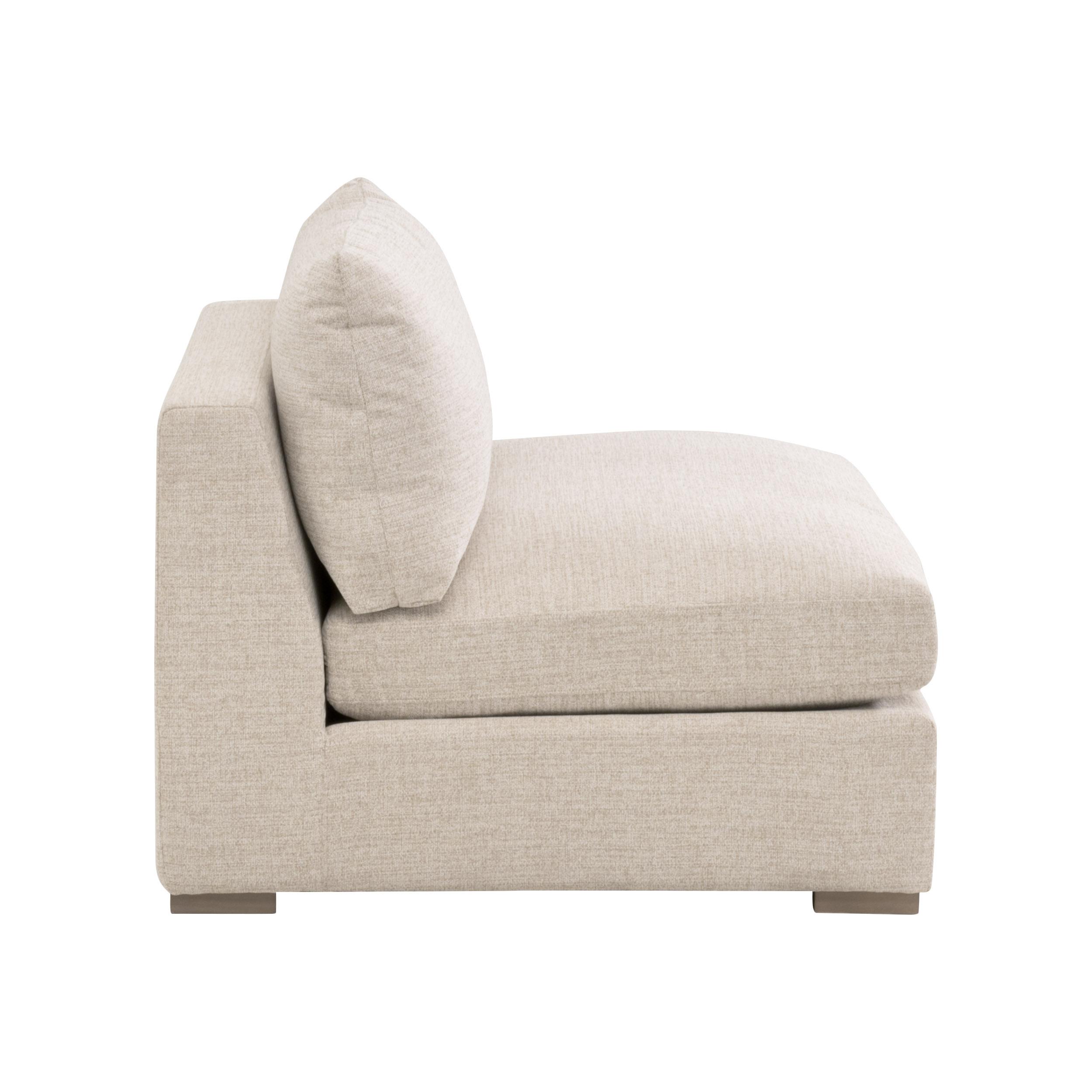 Newport Outdoor Modular 1-Seat Armless Chair large image 