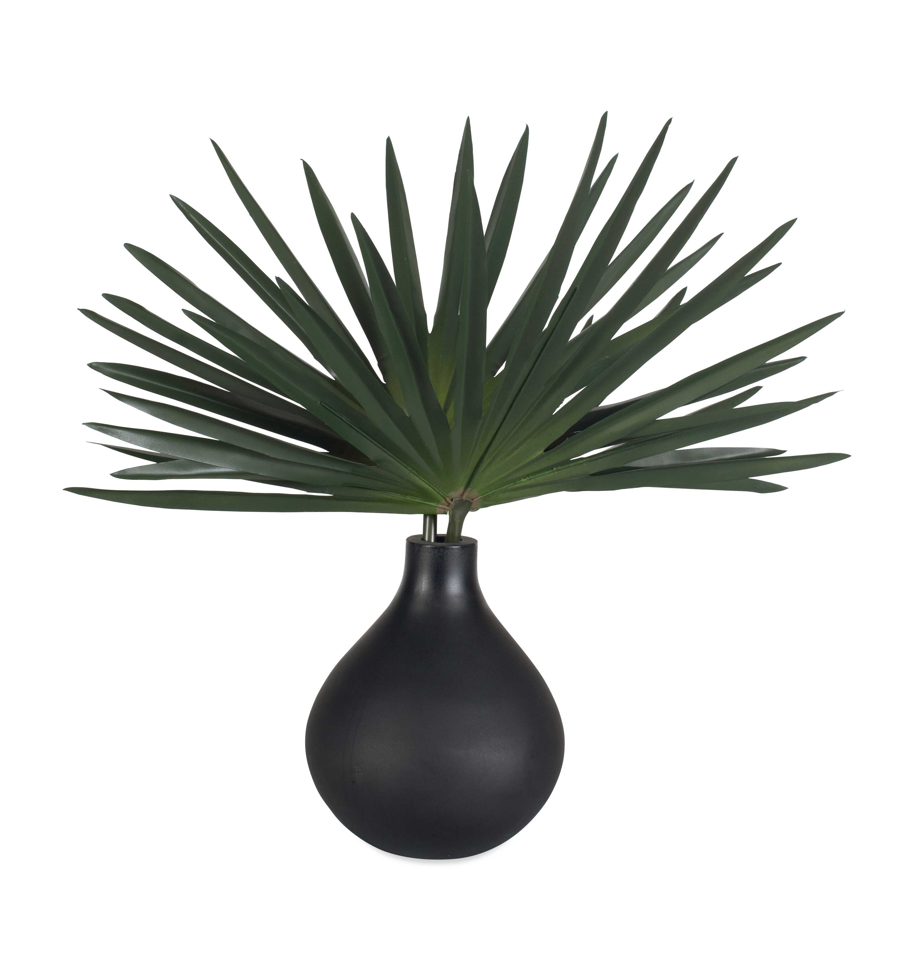 Axis Palm Accent & Vase, Decorative by Uttermost, 14" width x 14" height x 10" depth View 1