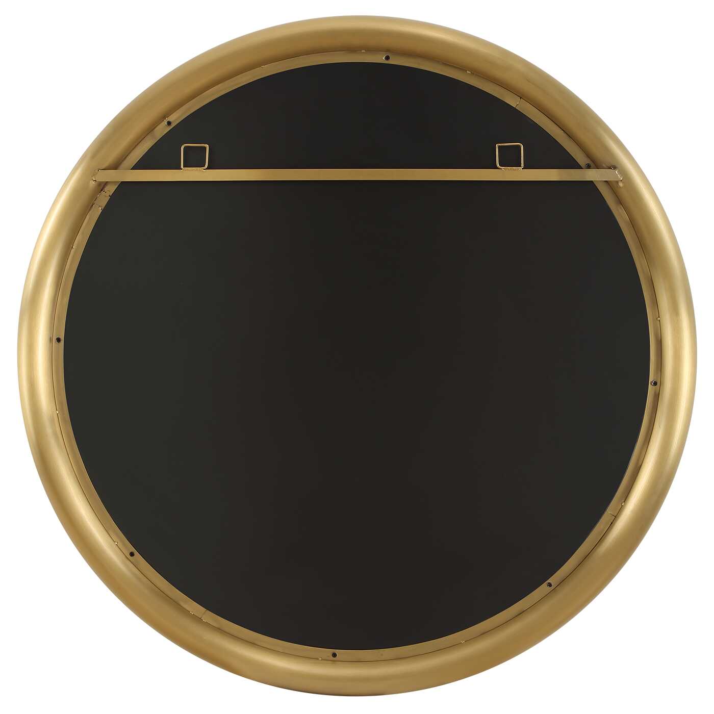 Atkinson Modern Brass Round Mirror, by Uttermost, 35" width x 35" height x 2" depth View 6