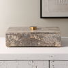 Griseus Travertine Stone Box, Decorative by Uttermost, 9.5" width x 2.75" height x 6" depth thumbnail 2
