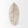 Khloe 20x20 Cream Square Pillow Cover, Decorative Pillow by Mercana, 20" length x 0.5" width x 20" height thumbnail 7