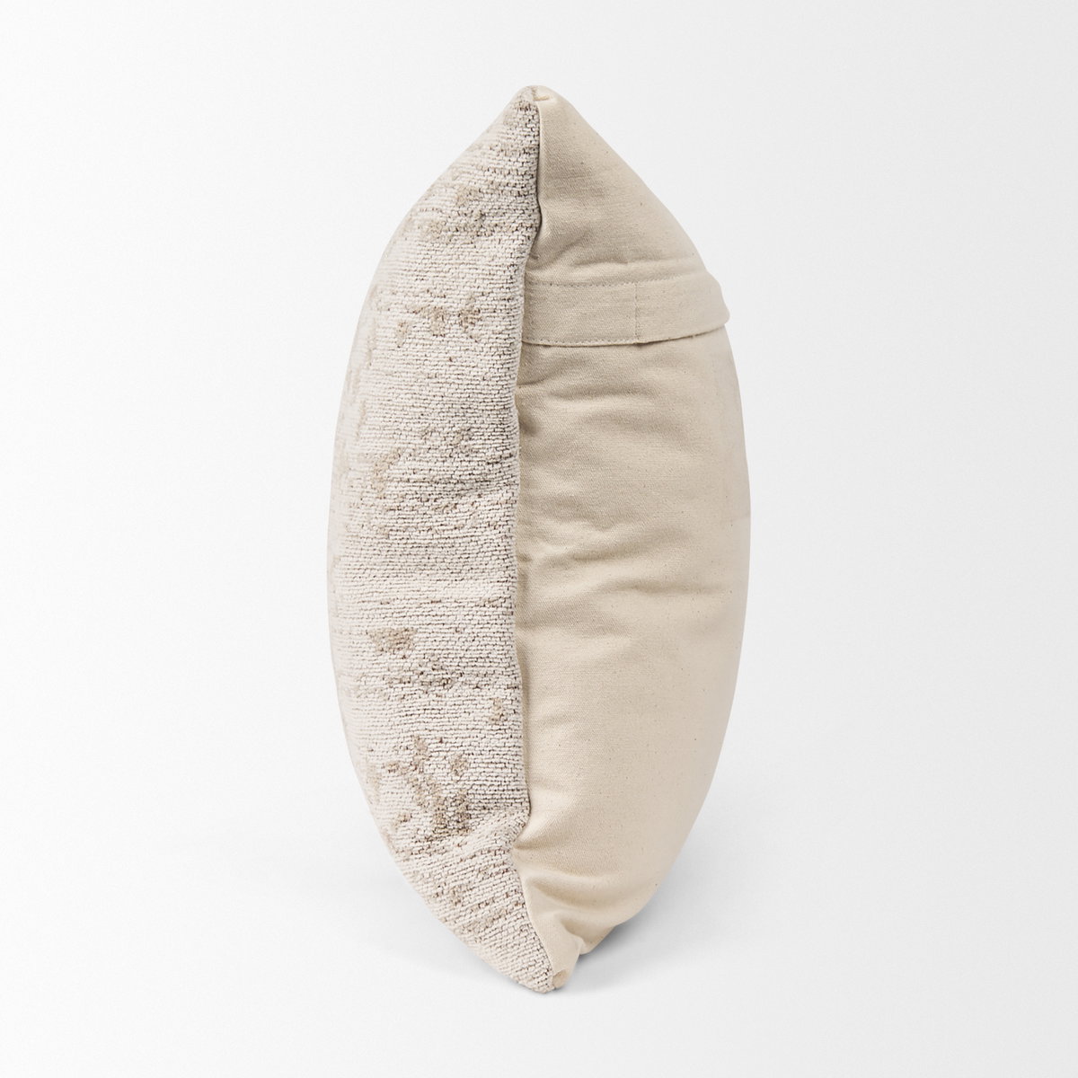 Khloe Cream Square Pillow Cover, Decorative Pillow by Mercana, 20" length x 0.5" width x 20" height View 6