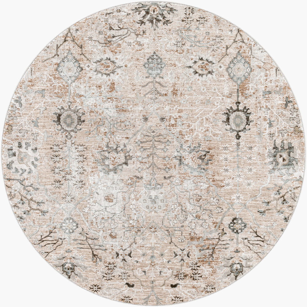 Brunswick Machine Woven Rug, by Surya, 5'2.99" length x 5'2.99" width