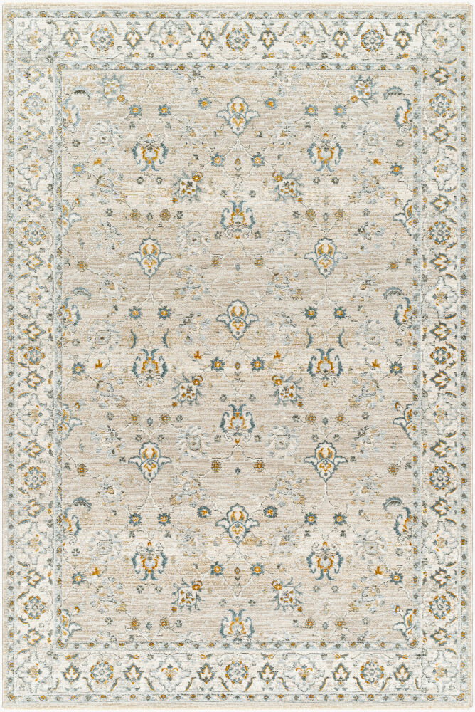Dresden Machine Woven Rug, by Surya, 7'4.58" length x 4'11.84" width