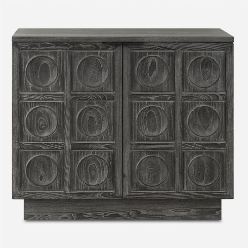 Shelby 2 Door Ebony Stained Cabinet