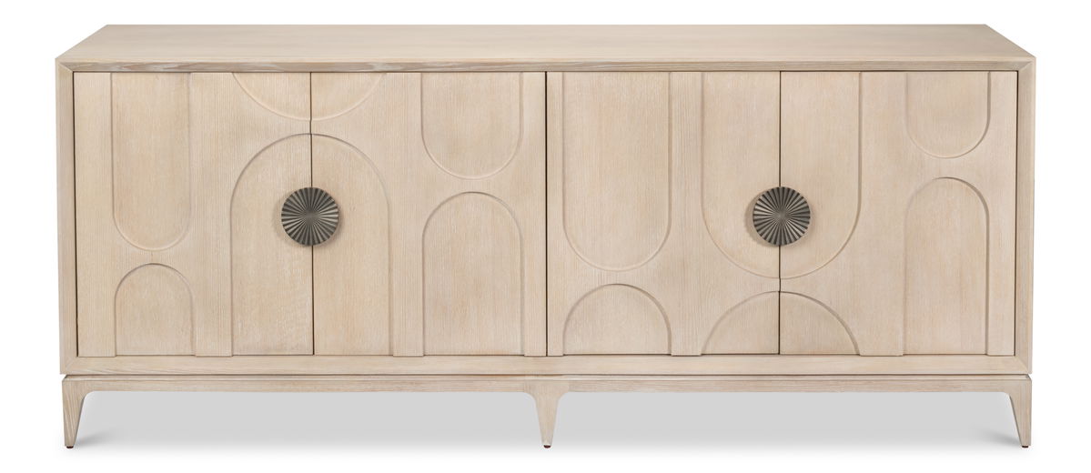 Carillon Credenza, by Sarreid, 1" length x 6'8" width x 2'8" height View 2
