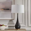 Nocturnal Black Table Lamp, by Uttermost, 18" width x 34.5" height x 18" depth thumbnail 4