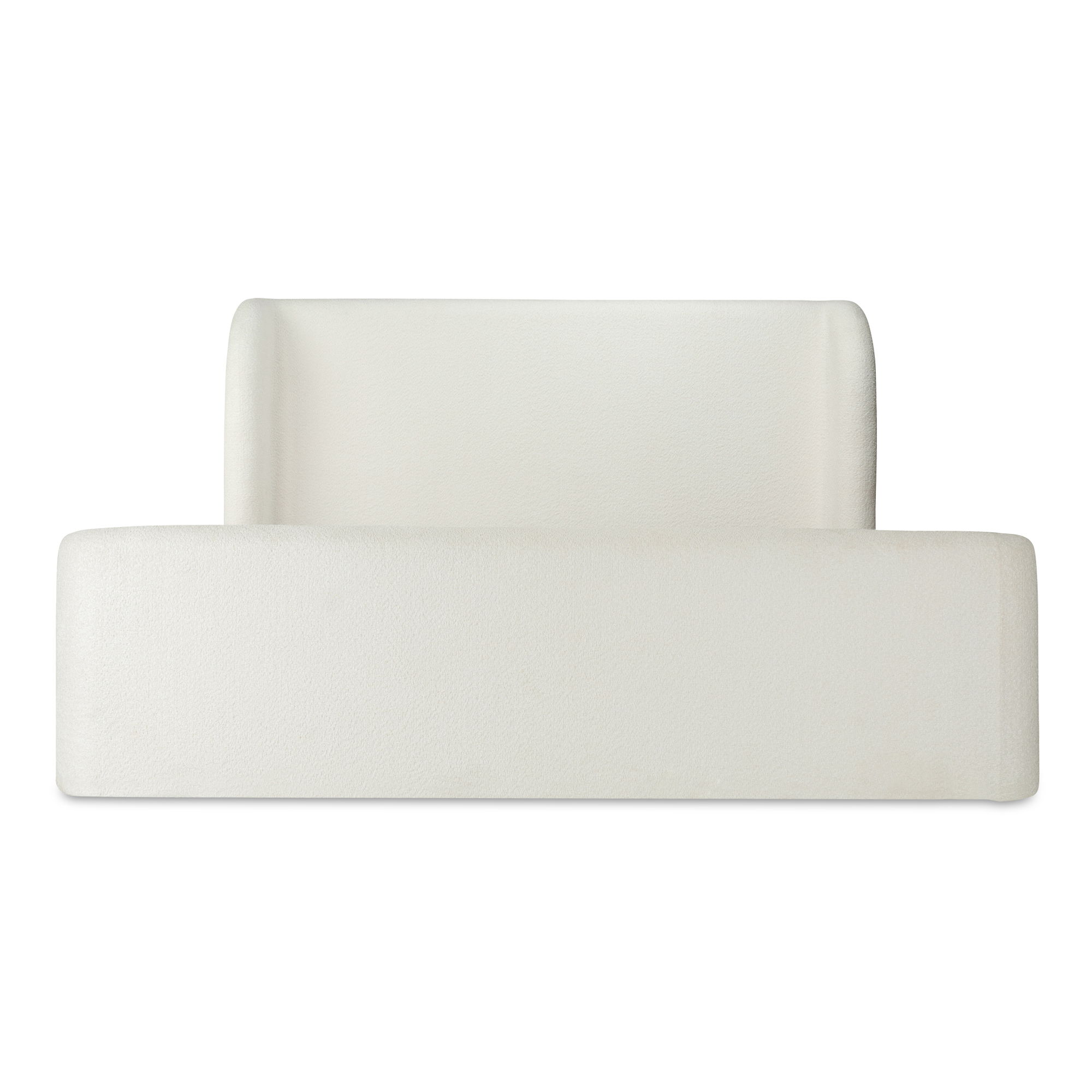 Sophia Queen Storage Bed Cream, by Moe's Home, 76" width x 55" height x 91" depth View 6